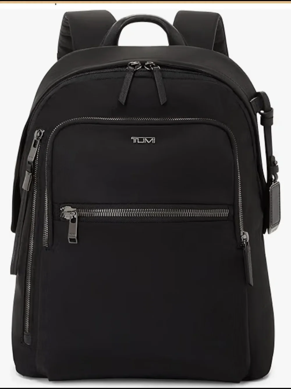Tumi Voyayeur Halsey Black Backpack with Gunmetal Hardware Used 1x